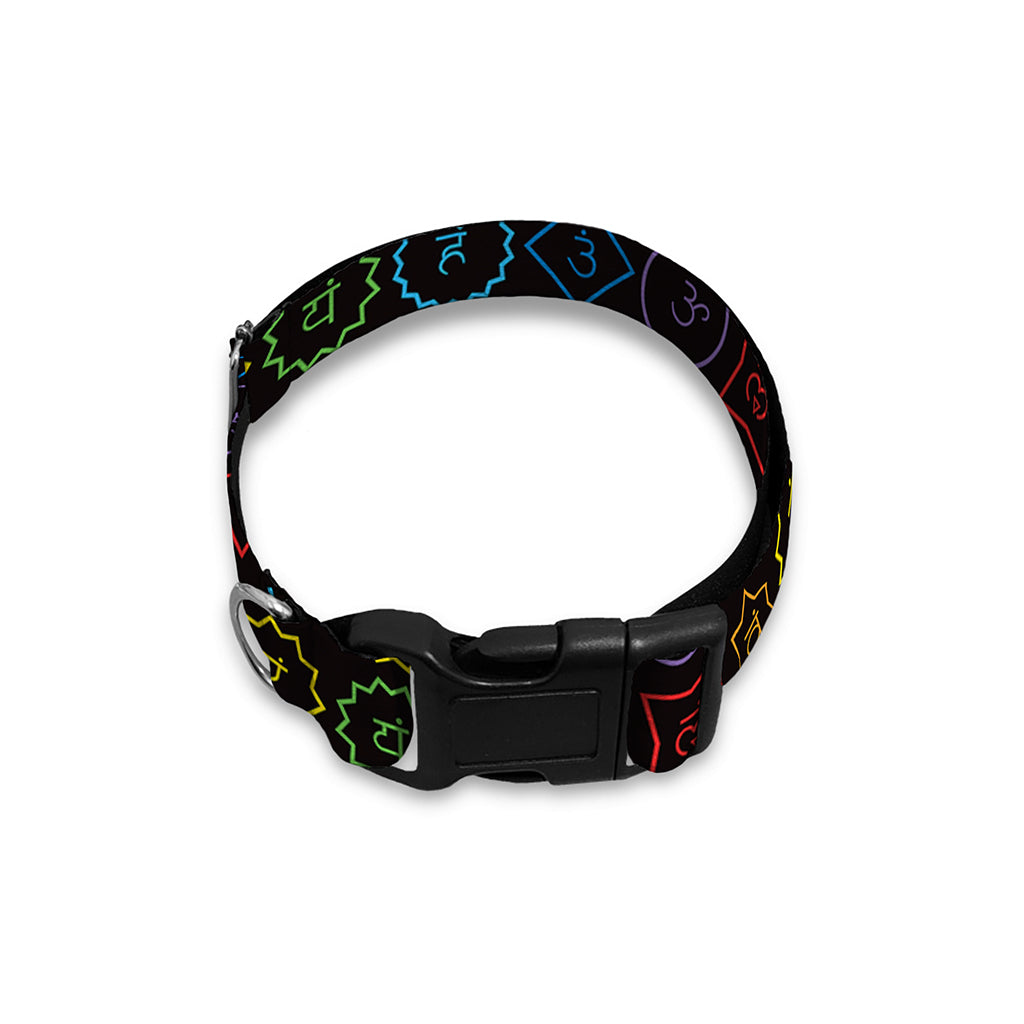 Reiki And The Seven Chakras Print Dog Collar