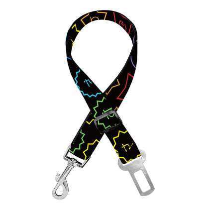 Reiki And The Seven Chakras Print Dog Seat Belt