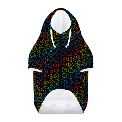 Reiki And The Seven Chakras Print Dog Zip Up Hoodie