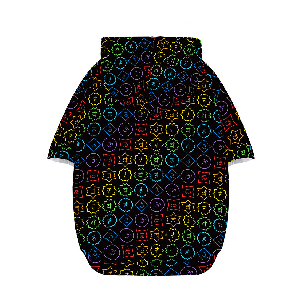 Reiki And The Seven Chakras Print Dog Zip Up Hoodie