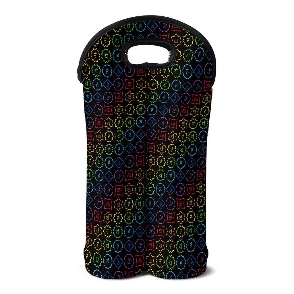 Reiki And The Seven Chakras Print Double Neoprene Wine Tote