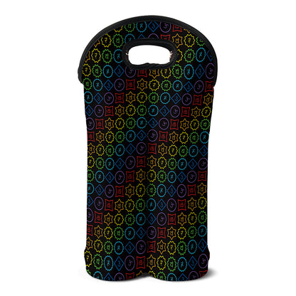 Reiki And The Seven Chakras Print Double Neoprene Wine Tote