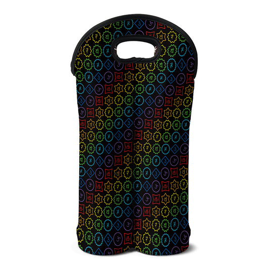 Reiki And The Seven Chakras Print Double Neoprene Wine Tote