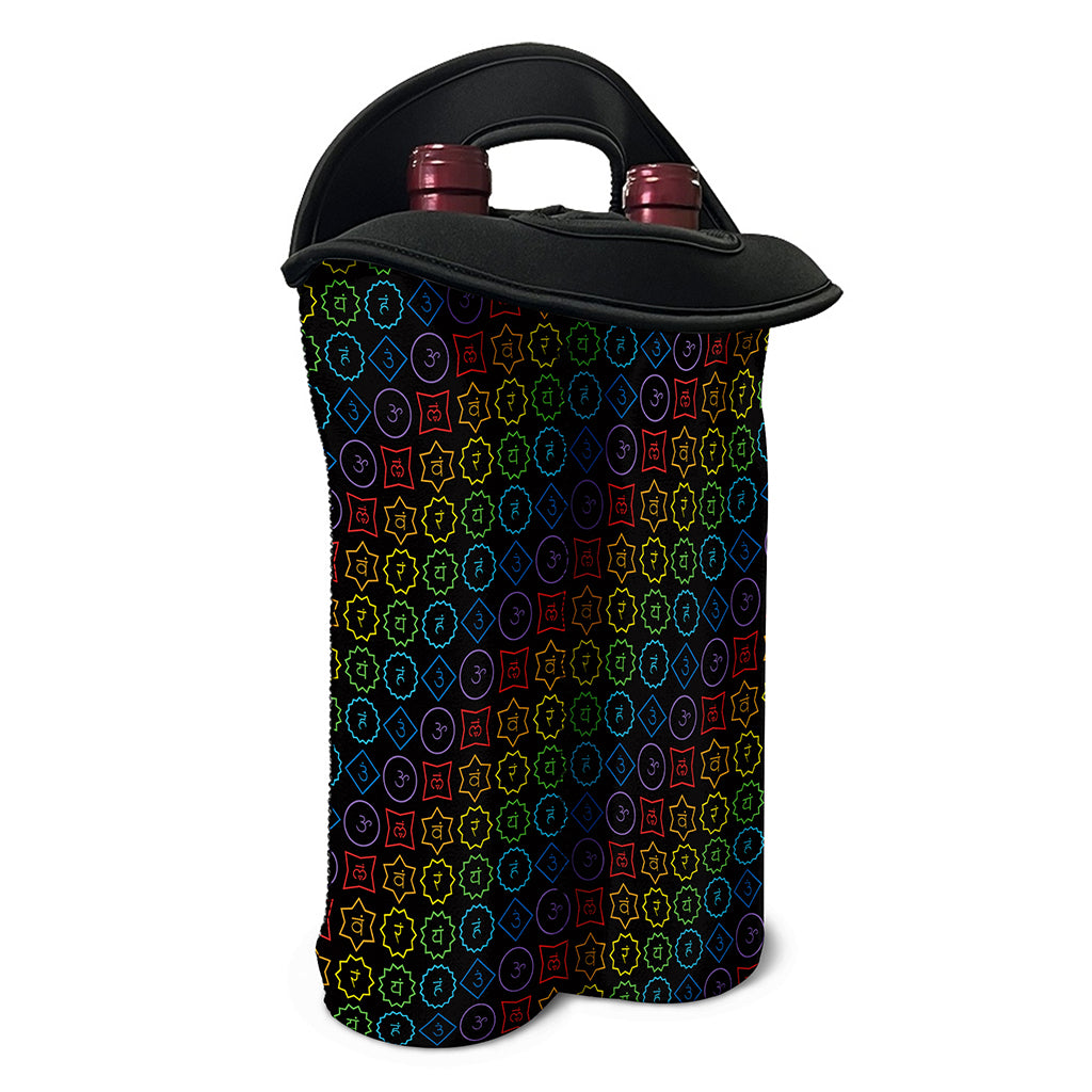 Reiki And The Seven Chakras Print Double Neoprene Wine Tote