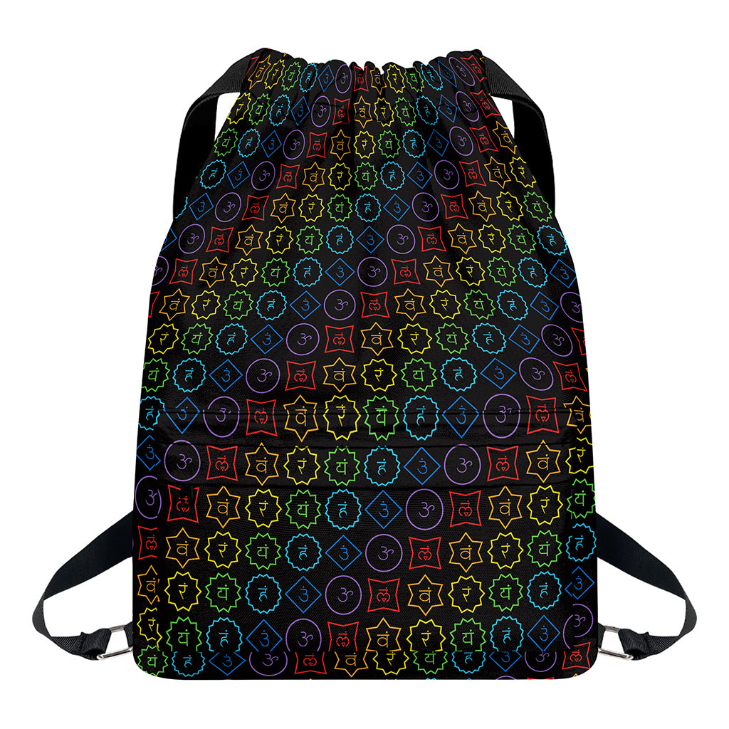Reiki And The Seven Chakras Print Drawstring Backpack