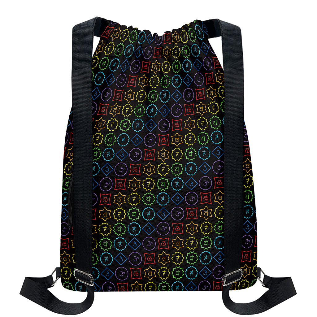 Reiki And The Seven Chakras Print Drawstring Backpack