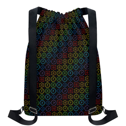 Reiki And The Seven Chakras Print Drawstring Backpack