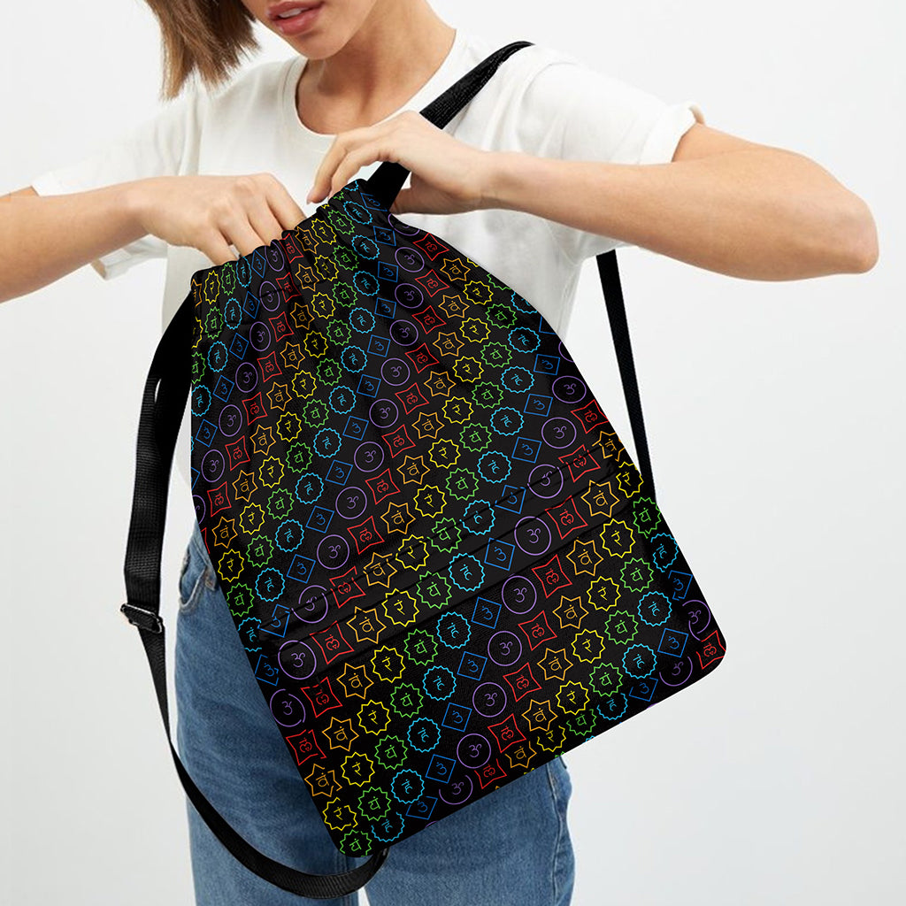 Reiki And The Seven Chakras Print Drawstring Backpack