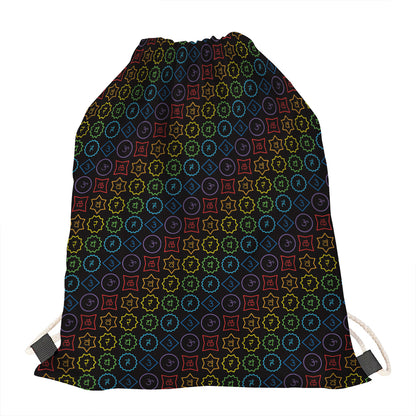 Reiki And The Seven Chakras Print Drawstring Bag