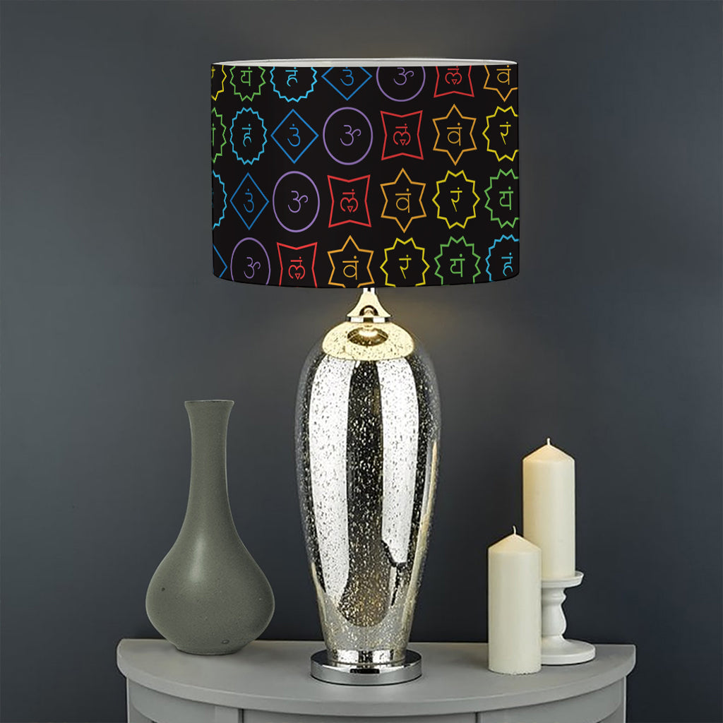 Reiki And The Seven Chakras Print Drum Lamp Shade