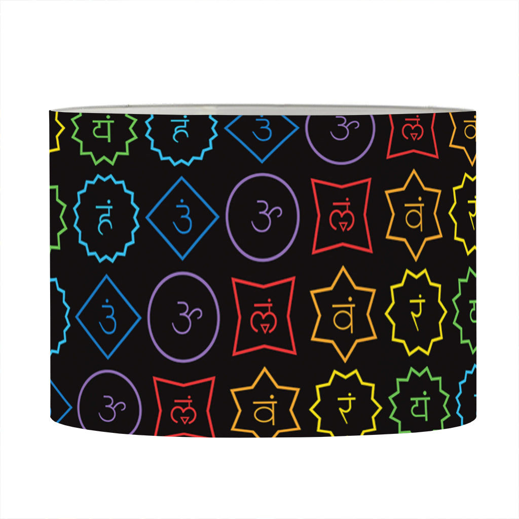 Reiki And The Seven Chakras Print Drum Lamp Shade
