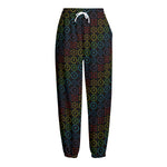Reiki And The Seven Chakras Print Fleece Lined Knit Pants