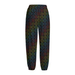 Reiki And The Seven Chakras Print Fleece Lined Knit Pants