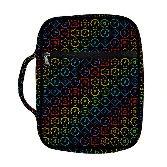 Reiki And The Seven Chakras Print Front Pocket Bible Bag