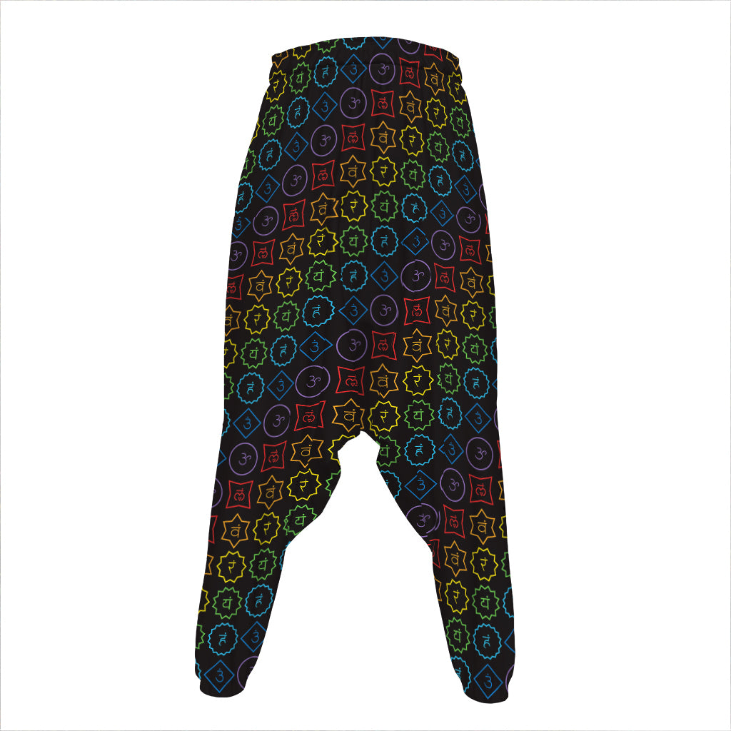 Reiki And The Seven Chakras Print Hammer Pants