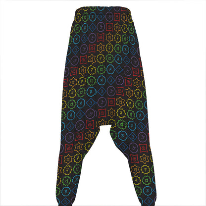 Reiki And The Seven Chakras Print Hammer Pants
