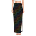 Reiki And The Seven Chakras Print High Slit Maxi Skirt