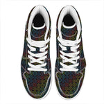 Reiki And The Seven Chakras Print High Top Leather Sneakers