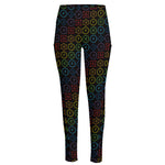 Reiki And The Seven Chakras Print High-Waisted Pocket Leggings