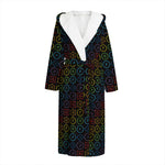 Reiki And The Seven Chakras Print Hooded Bathrobe