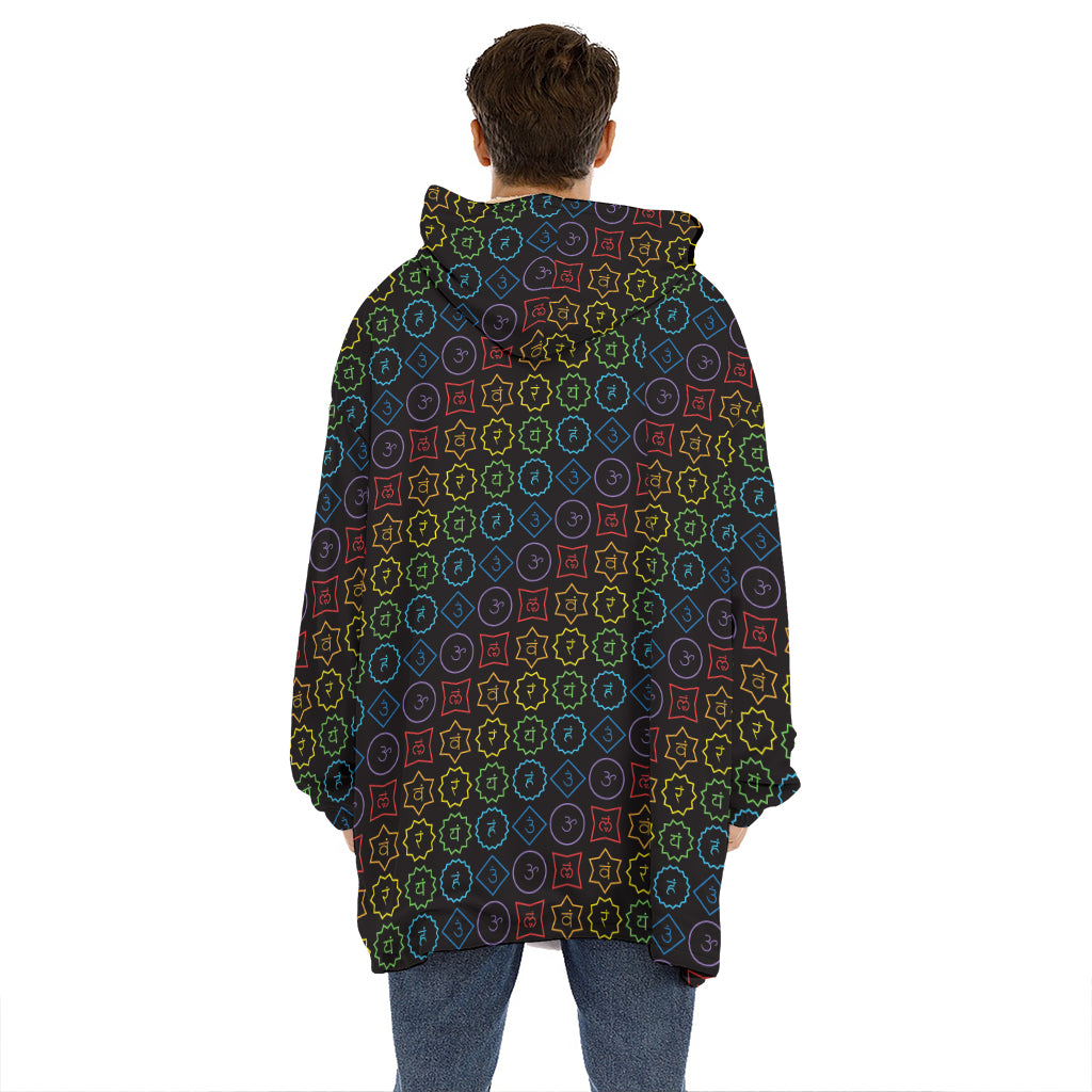 Reiki And The Seven Chakras Print Hoodie Blanket