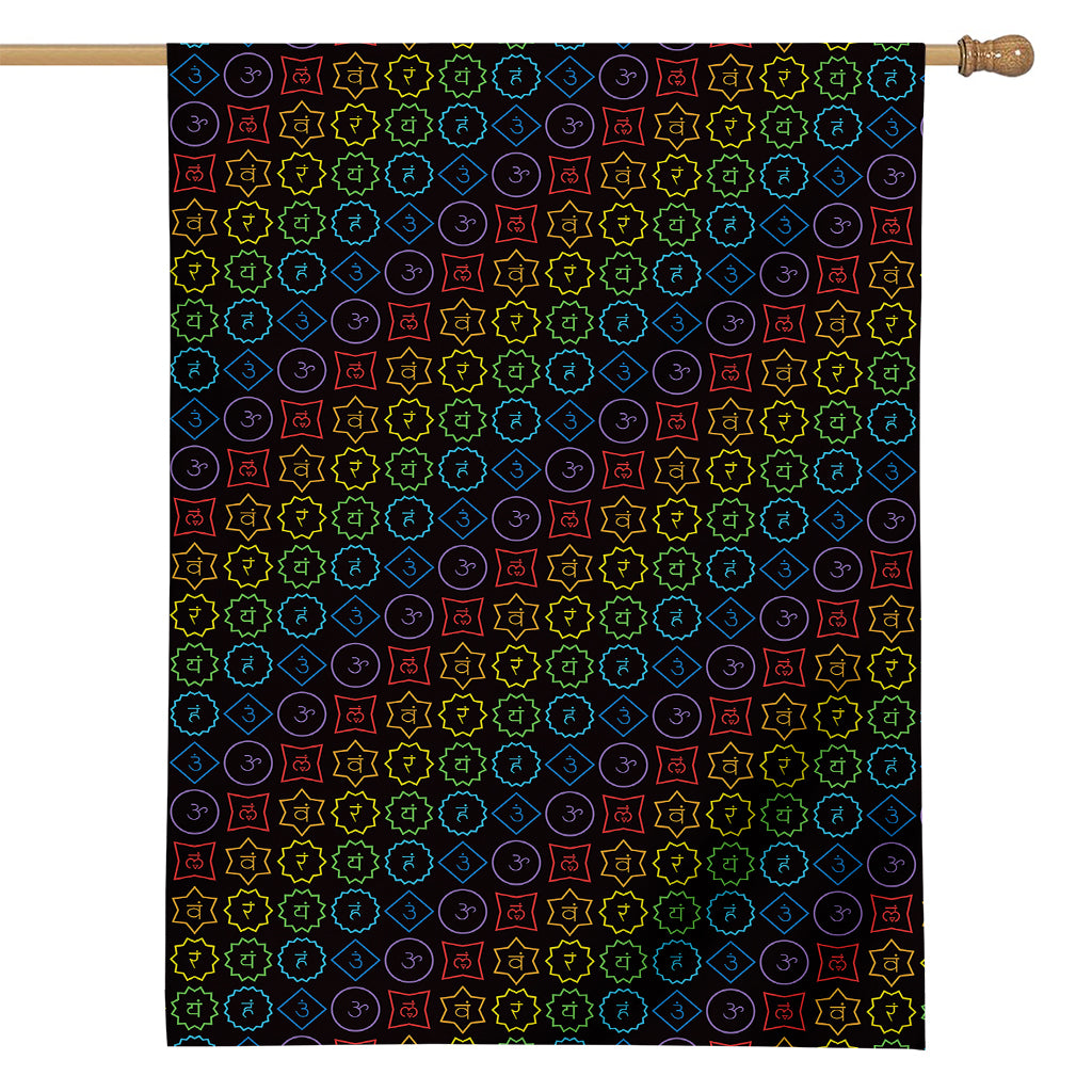 Reiki And The Seven Chakras Print House Flag