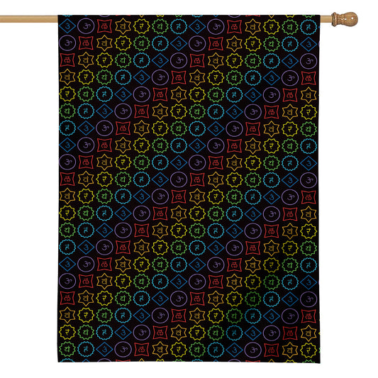 Reiki And The Seven Chakras Print House Flag