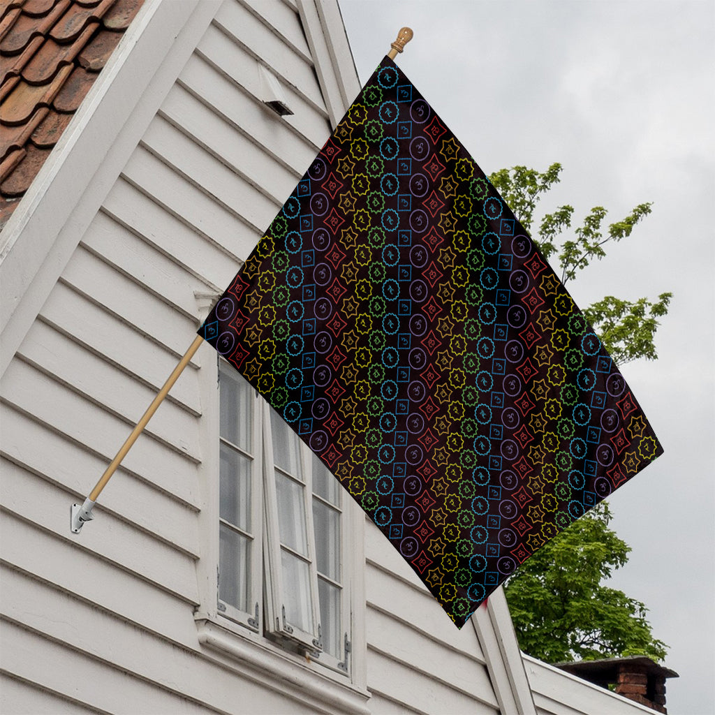 Reiki And The Seven Chakras Print House Flag