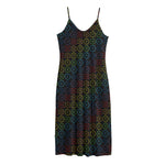 Reiki And The Seven Chakras Print Jersey Midi Cami Dress