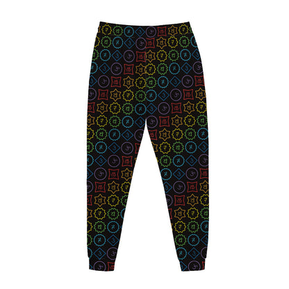 Reiki And The Seven Chakras Print Jogger Pants