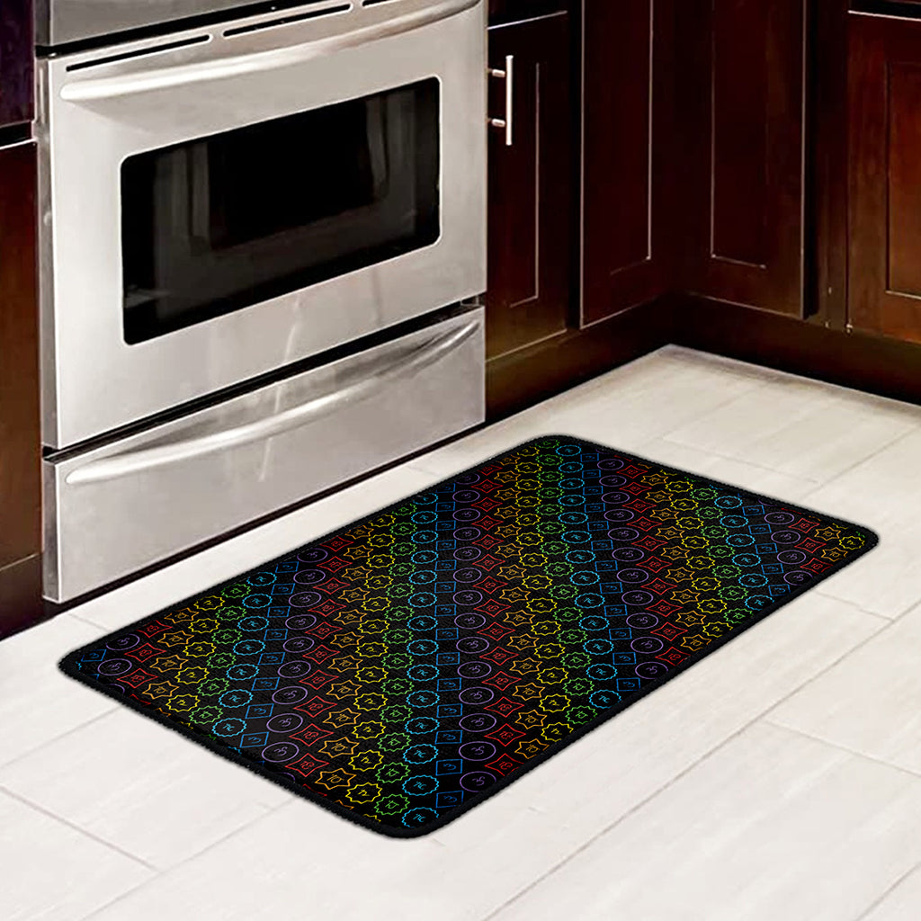 Reiki And The Seven Chakras Print Kitchen Mat