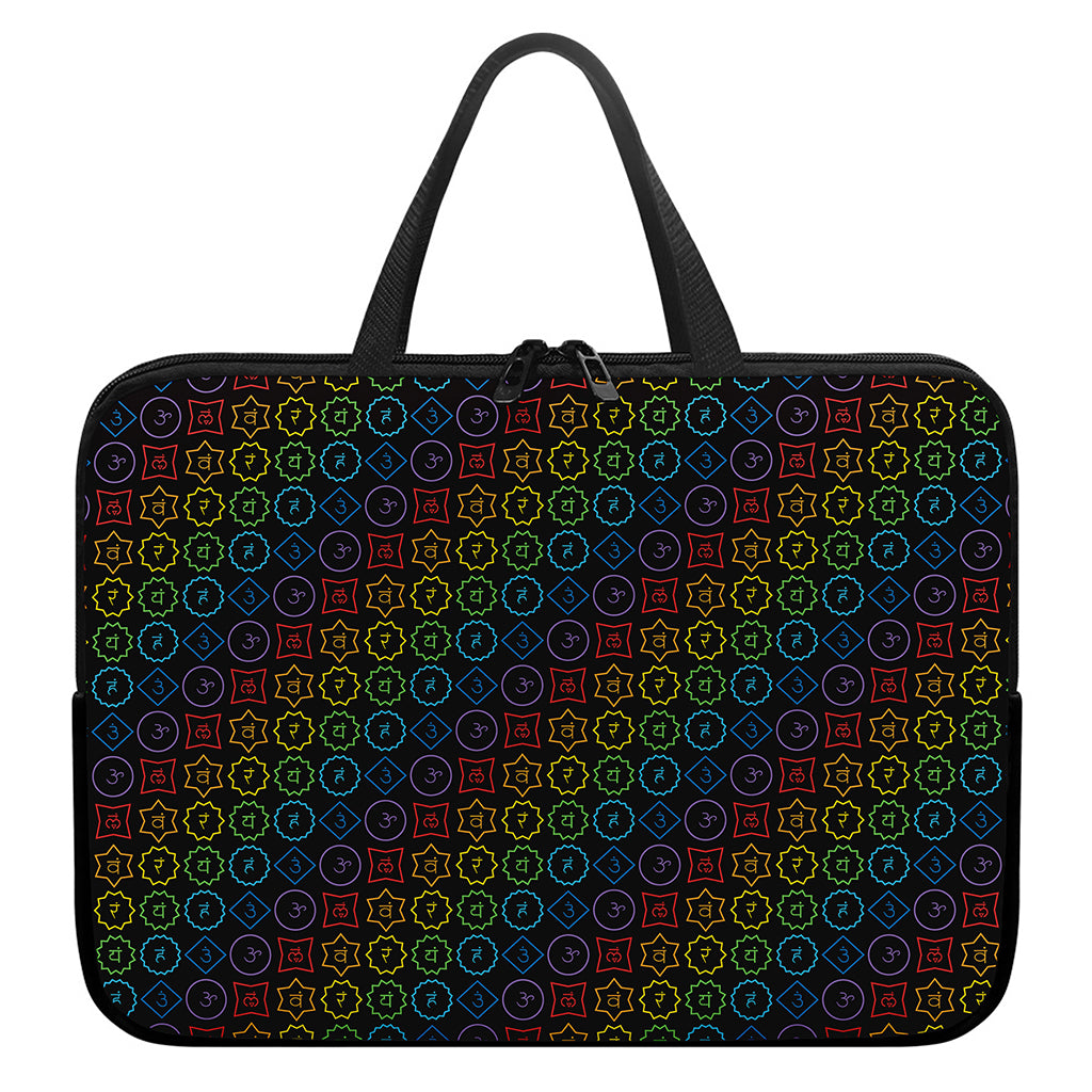 Reiki And The Seven Chakras Print Laptop Sleeve With Handle