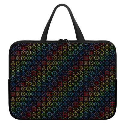 Reiki And The Seven Chakras Print Laptop Sleeve With Handle