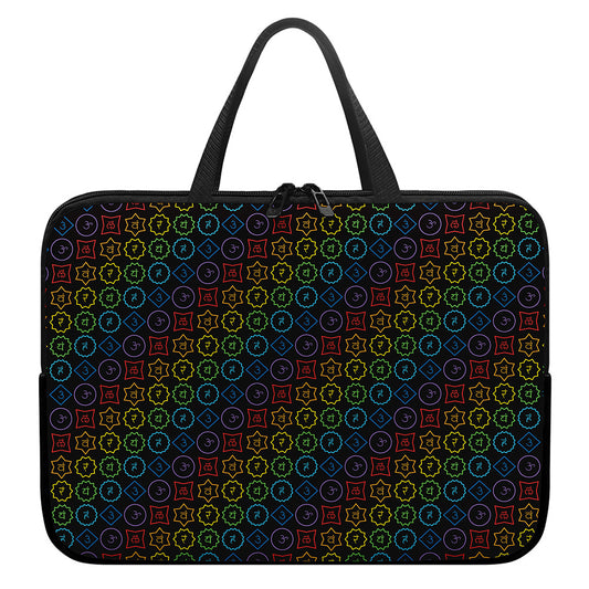 Reiki And The Seven Chakras Print Laptop Sleeve With Handle