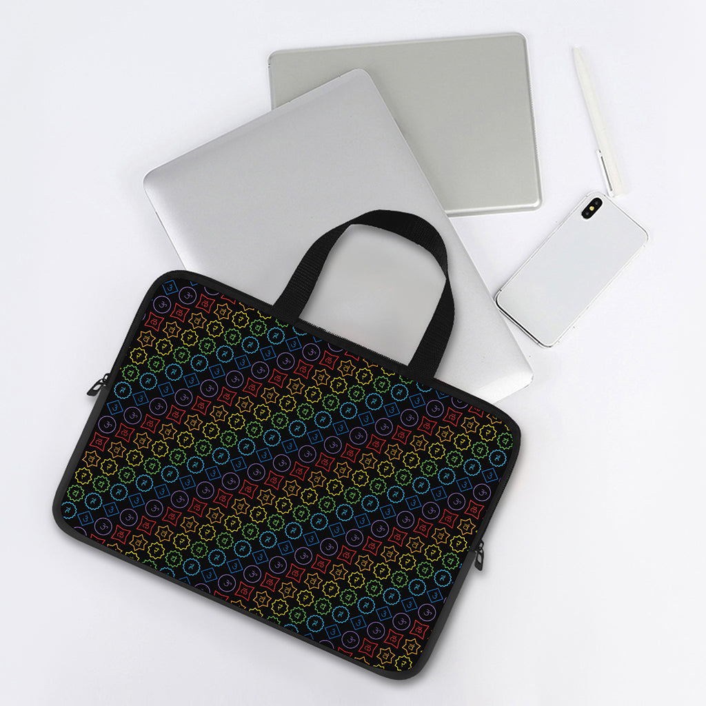 Reiki And The Seven Chakras Print Laptop Sleeve With Handle
