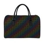 Reiki And The Seven Chakras Print Leather Duffle Bag