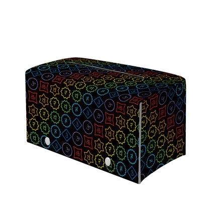 Reiki And The Seven Chakras Print Leather Tissue Box Cover