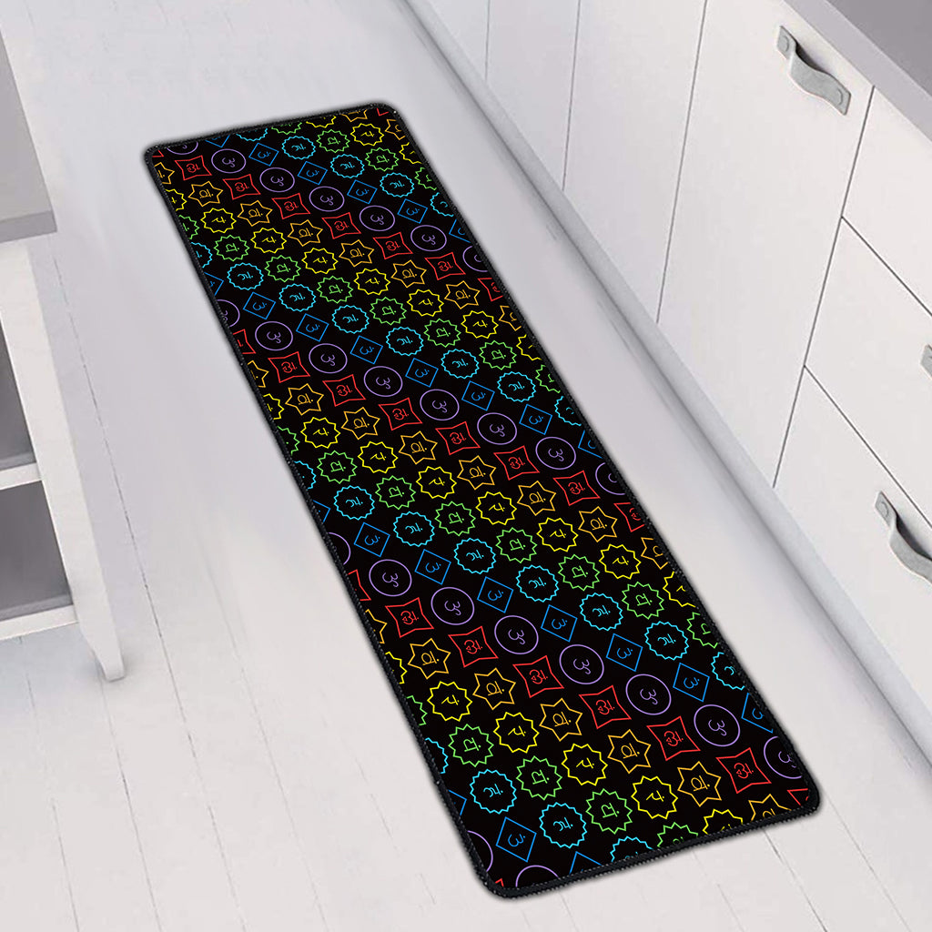 Reiki And The Seven Chakras Print Long Kitchen Mat
