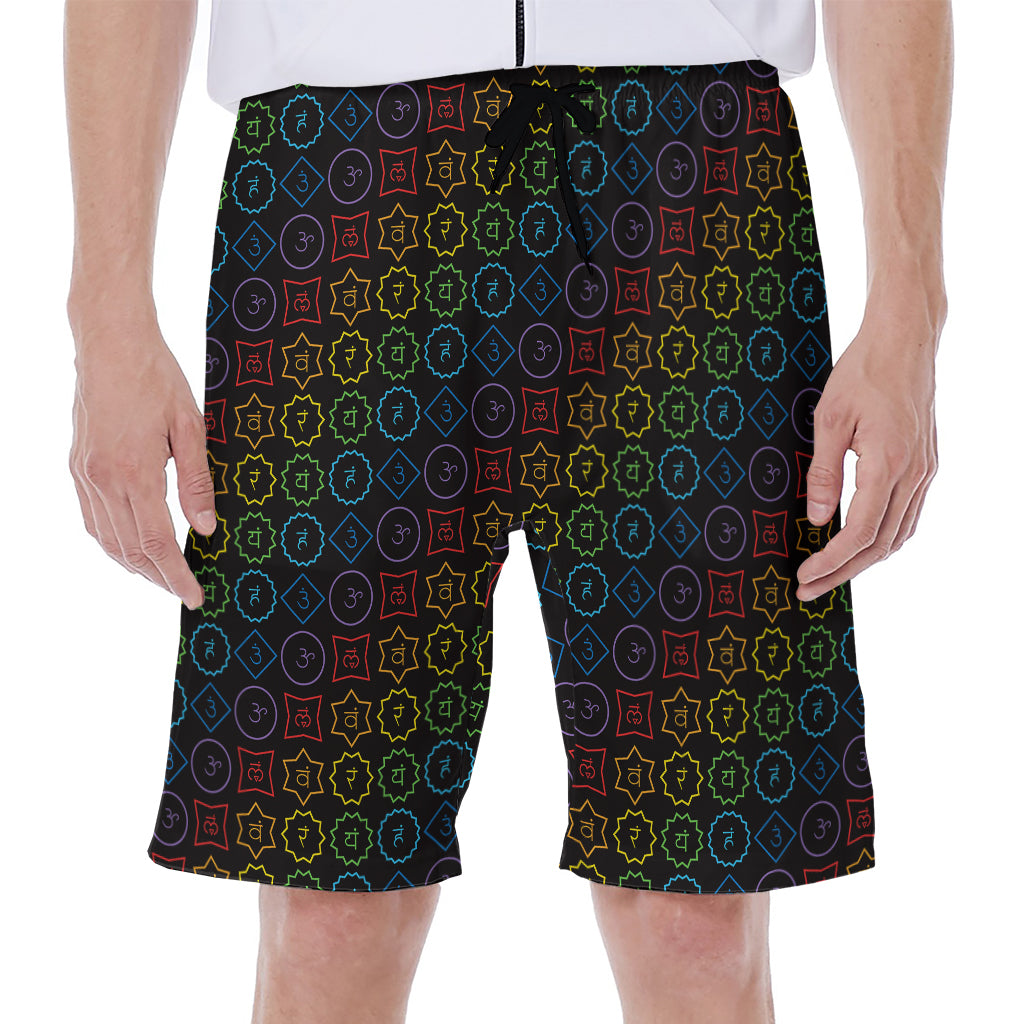 Reiki And The Seven Chakras Print Men's Beach Shorts