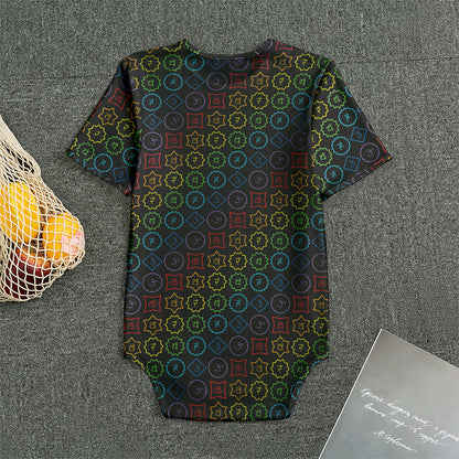 Reiki And The Seven Chakras Print Men's Bodysuit
