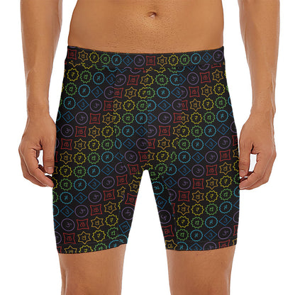 Reiki And The Seven Chakras Print Men's Long Boxer Briefs
