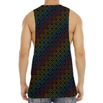 Reiki And The Seven Chakras Print Men's Muscle Tank Top