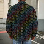 Reiki And The Seven Chakras Print Men's Shirt Jacket