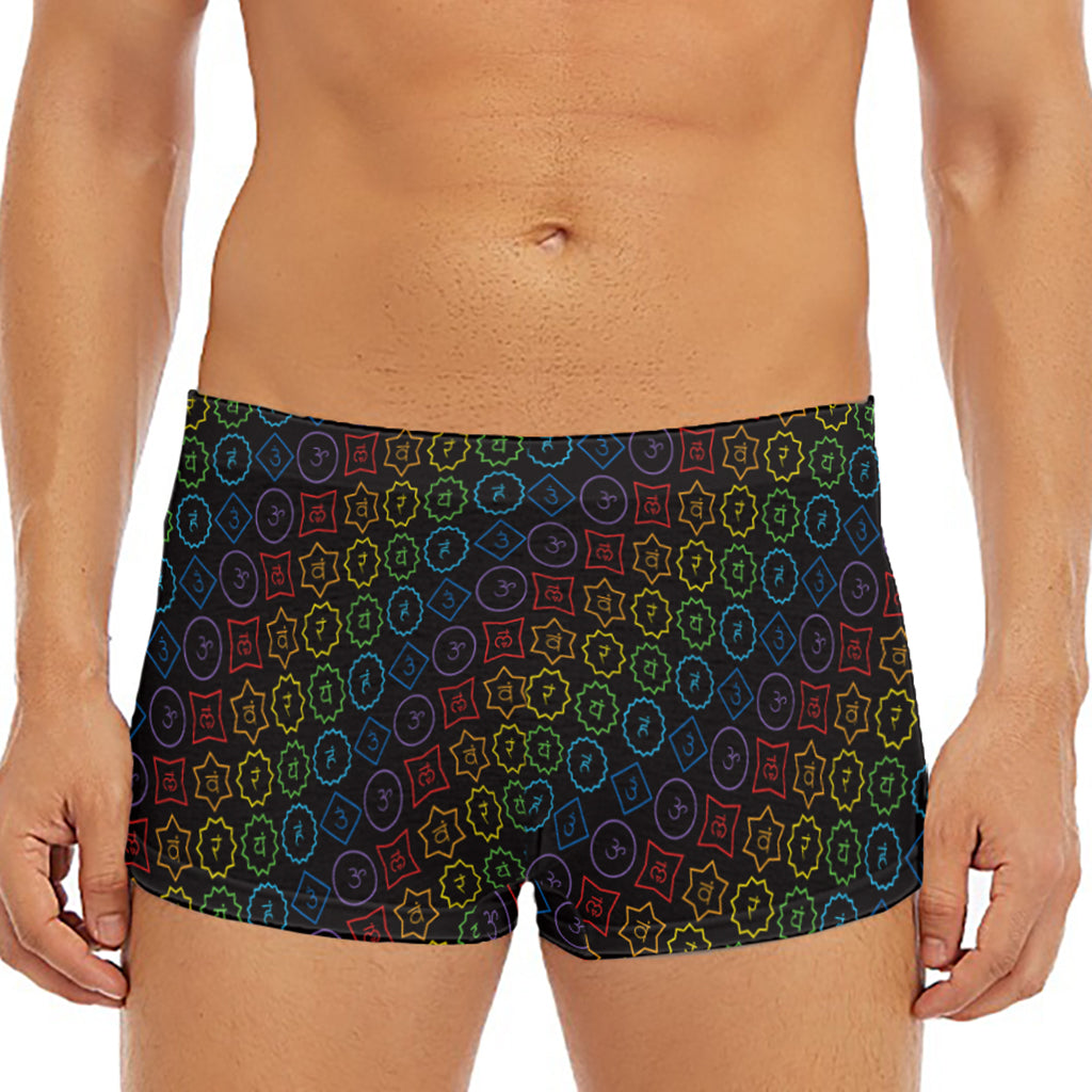 Reiki And The Seven Chakras Print Men's Short Boxer Briefs