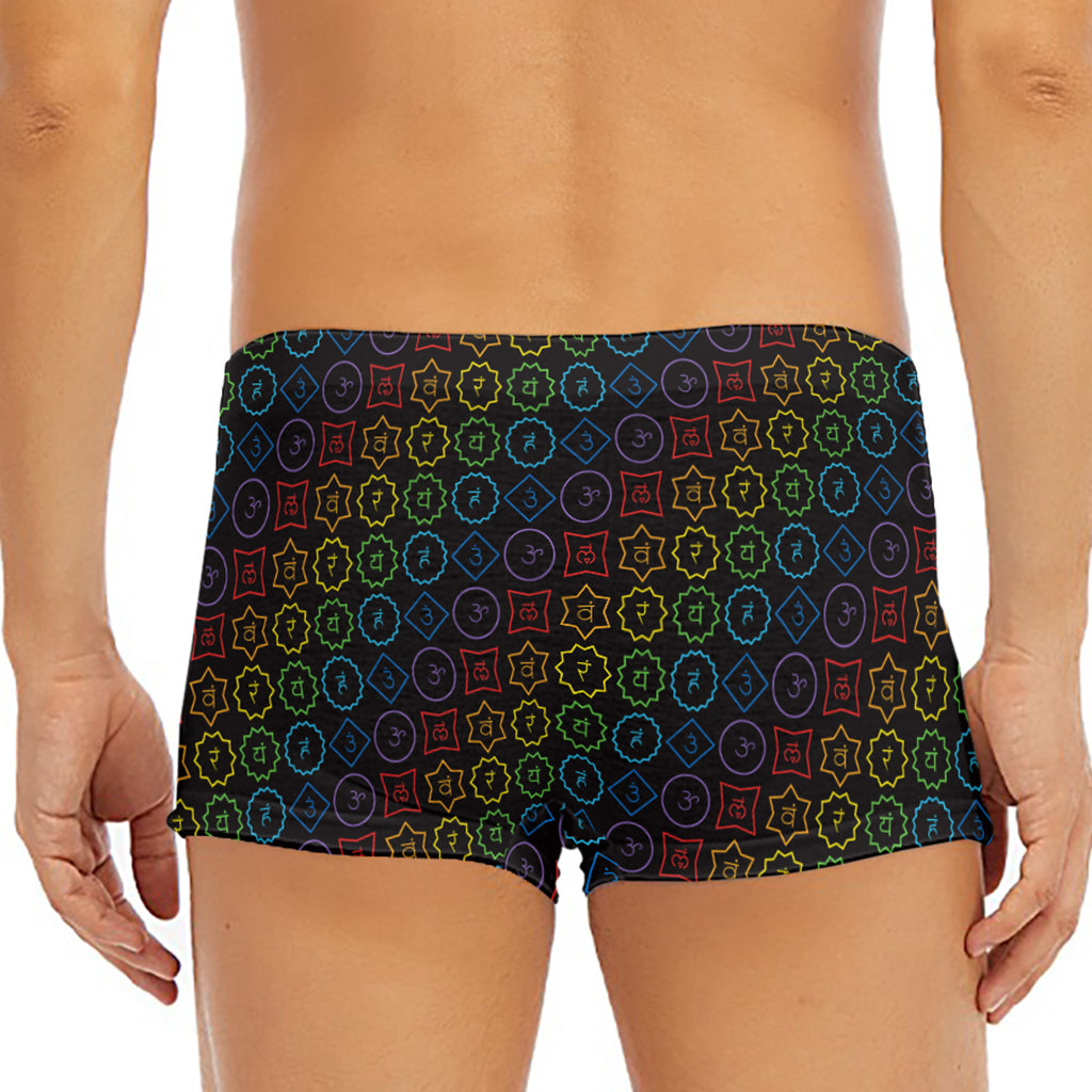Reiki And The Seven Chakras Print Men's Short Boxer Briefs
