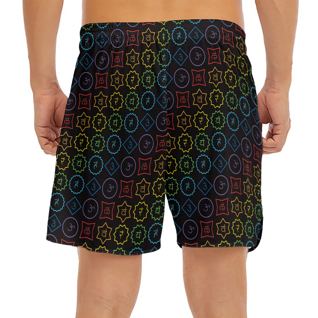 Reiki And The Seven Chakras Print Men's Split Running Shorts