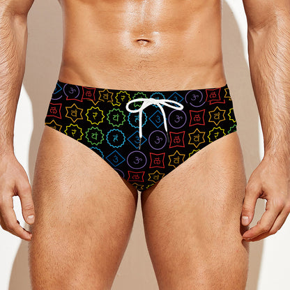 Reiki And The Seven Chakras Print Men's Swim Briefs