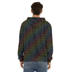 Reiki And The Seven Chakras Print Men's Velvet Pullover Hoodie