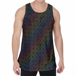 Reiki And The Seven Chakras Print Men's Velvet Tank Top