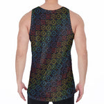 Reiki And The Seven Chakras Print Men's Velvet Tank Top